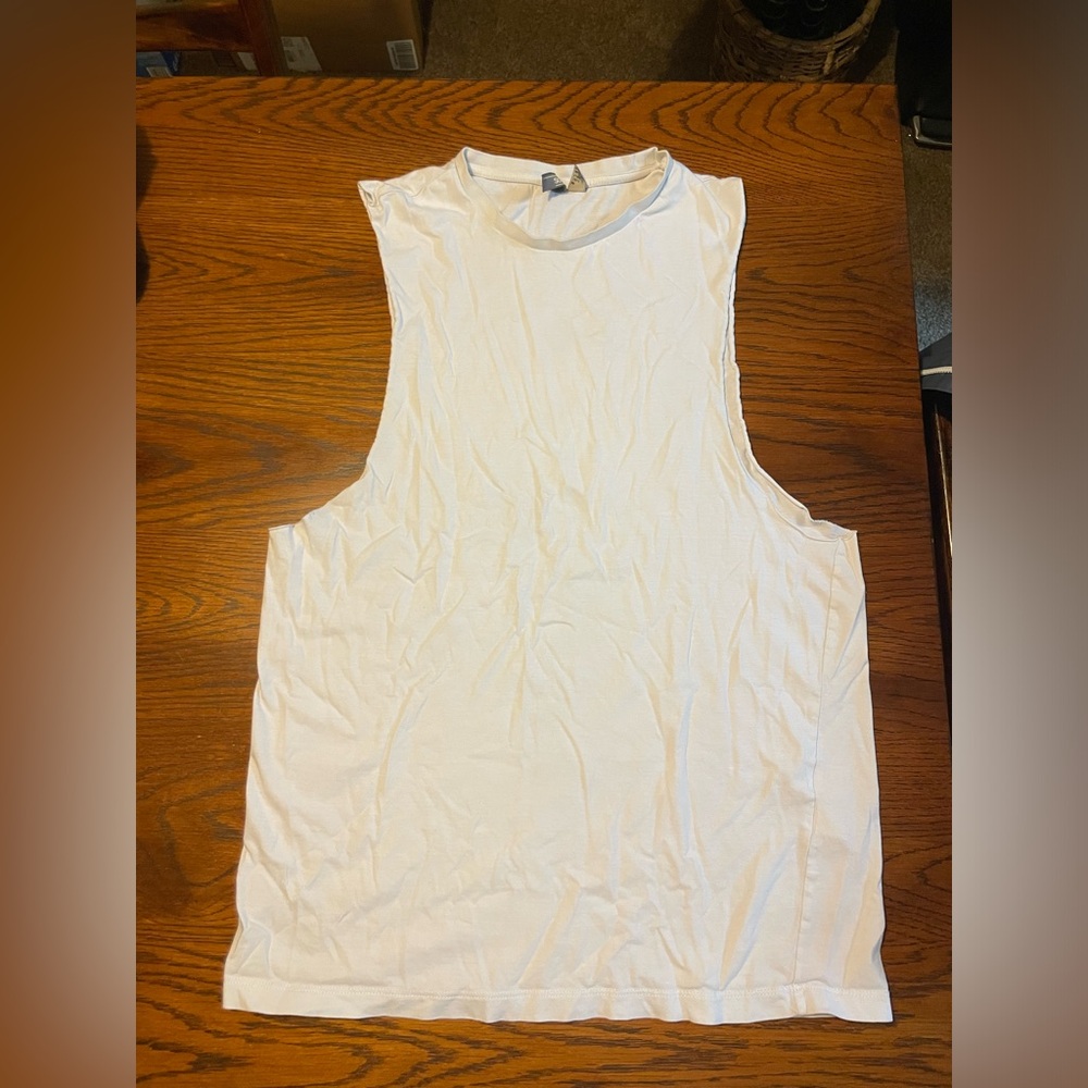 ASOS- men’s white Tall/Long boxer tank